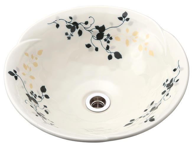 手洗いボウル、風花モノトーン