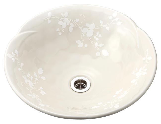 手洗いボウル、風花ホワイト