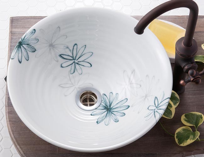 手洗いボウル、ダリア
