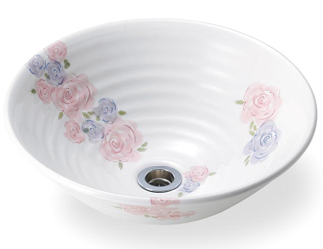 手洗いボウル、ローズ