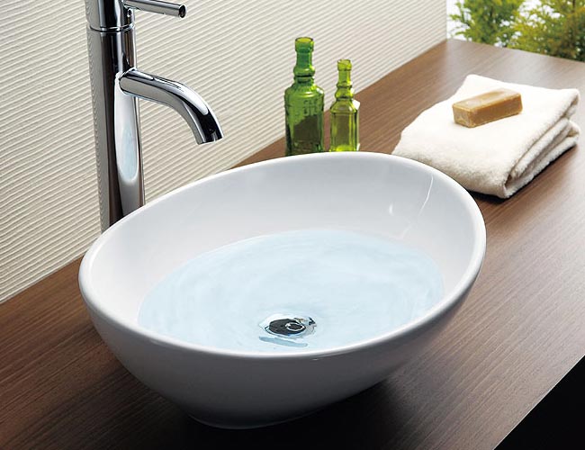 ホワイト磁器手洗いボウルA-158