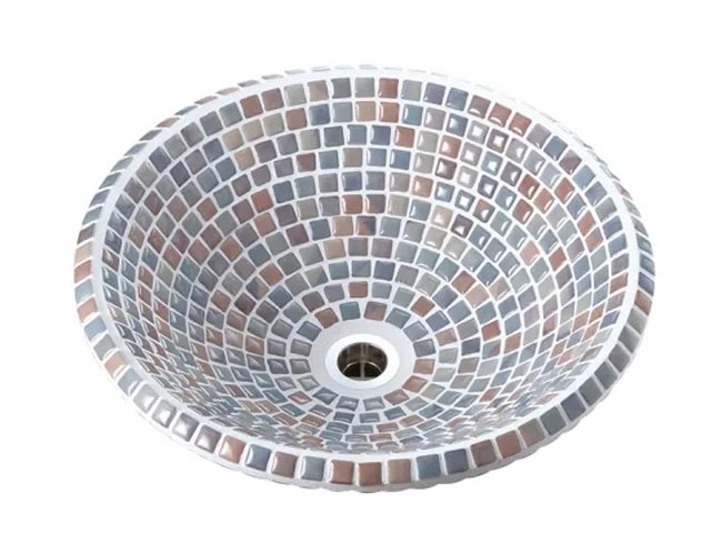 モザイクタイル洗面ボウル、オリジンアズーロ