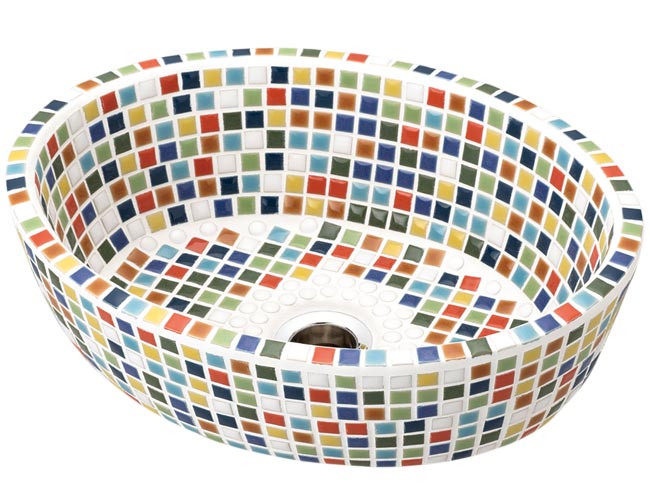 タイル洗面ボウル ファボリ オーバル マルチ