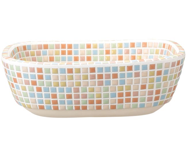 タイル手洗い器ファボリ レクタングル パステルの側面