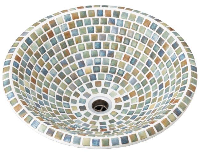 モザイクタイル洗面ボウルA-264