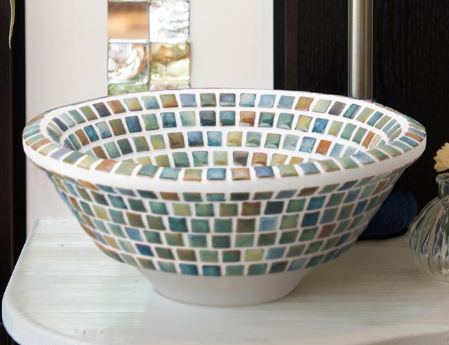 モザイクタイル洗面ボウル、オリジンアルバ