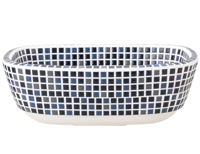 タイル手洗い器ファボリ レクタングル ニクス A-267の側面