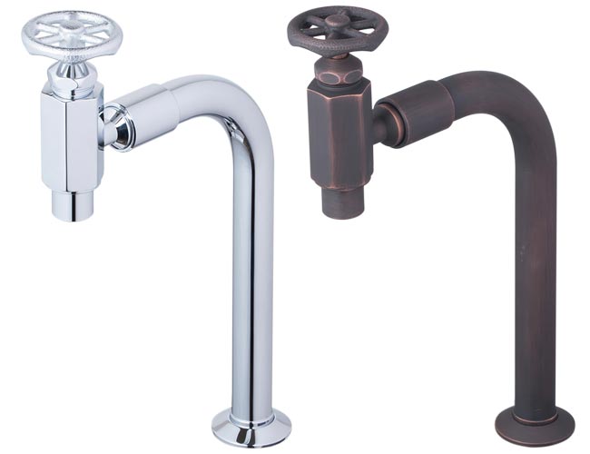 クランク型トップハンドル水栓金具