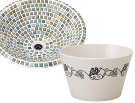 デザイン磁器製洗面ボウルと手洗器