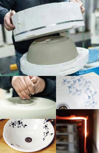 磁器洗面ボウルの特徴