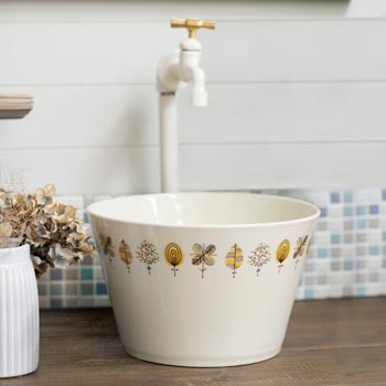 かわいいコンパクト手洗器Cuboと相性の良い単水栓