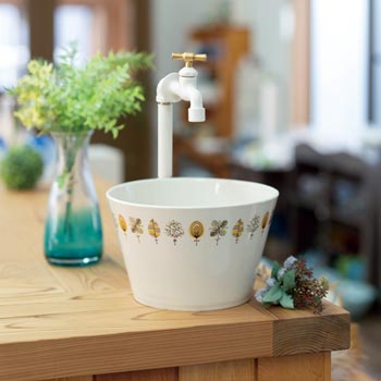 かわいい手洗器Cuboの施工例