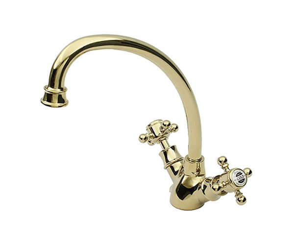 混合水栓　アメイジアキッチン・エスパ ブラス色