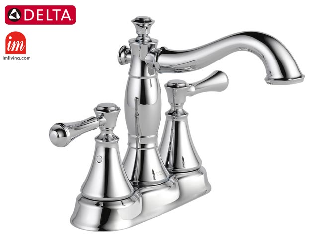 DELTA2ハンドル洗面用混合水栓cassidyクローム色