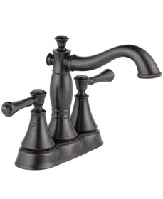 DELTA2ハンドル洗面混合水栓 キャシディ ヴェネチアンブロンズ色