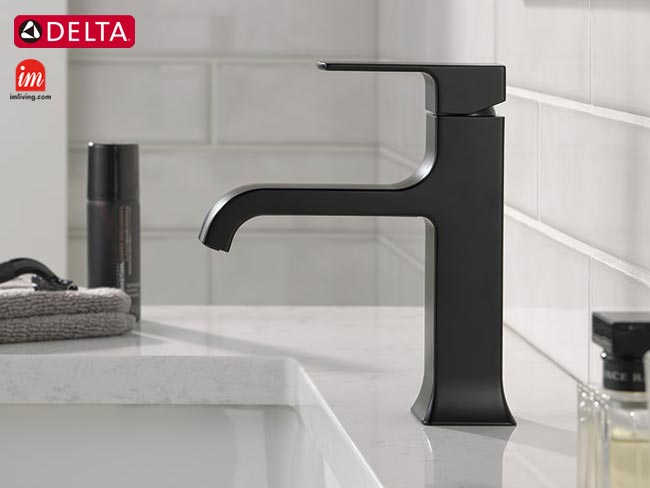 デルタ水栓ヴェルム、マットブラック色の使用イメージ