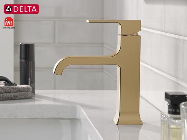 デルタ水栓ヴェルム、シャンパンブロンズ色の使用イメージ