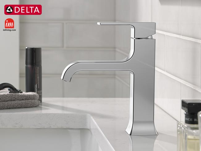 デルタ水栓ヴェルム、クローム色の使用イメージ