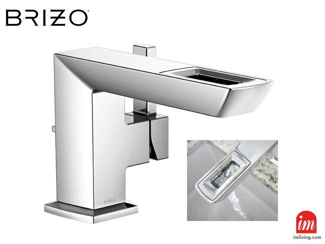 BRIZO ヴェッティス（VETTIS）洗面用シングルレバー混合水栓 65086LF クロームの本体全体、デルタ水栓正規品