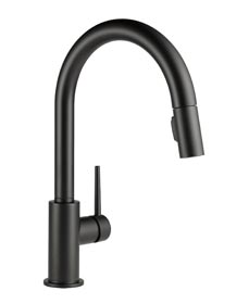 キッチン用水栓トリンシック、マットブラック色