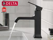 DELTA 洗面混合水栓 シングルレバー ヴェルム シャンパンブロンズ