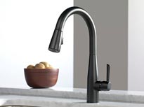 エッサキッチン用混合水栓マットブラック