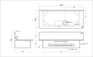 カウンターユニットS-Sの図面